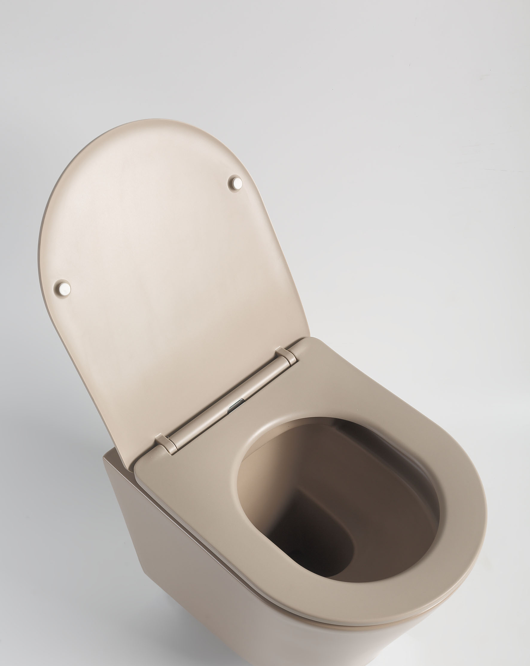kubus veel plezier foto Hangend toilet Julio randloos inclusief softclose zitting mat beige  48x36,5x36cm - Voordelig Design Sanitair