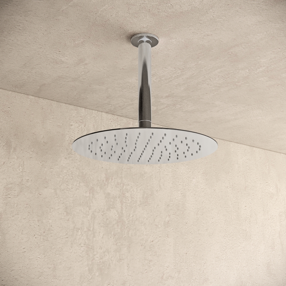Grondig Tenslotte diepvries Inbouw regendouche met plafond arm 25cm douchekop chroom tweeknops  bediening - Voordelig Design Sanitair
